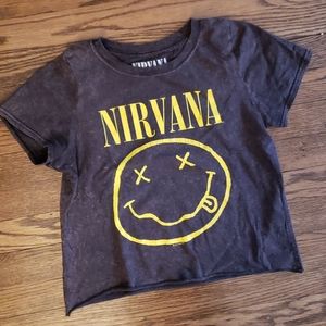 Nirvana crop top ⭐